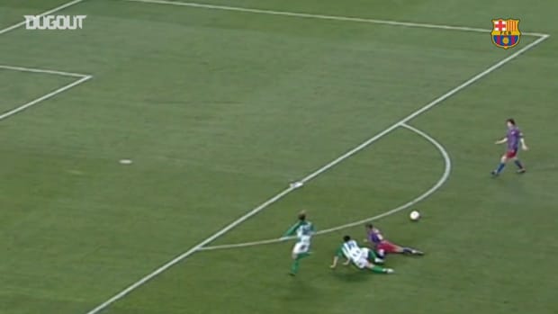 Messi’s first ever goal against Real Betis